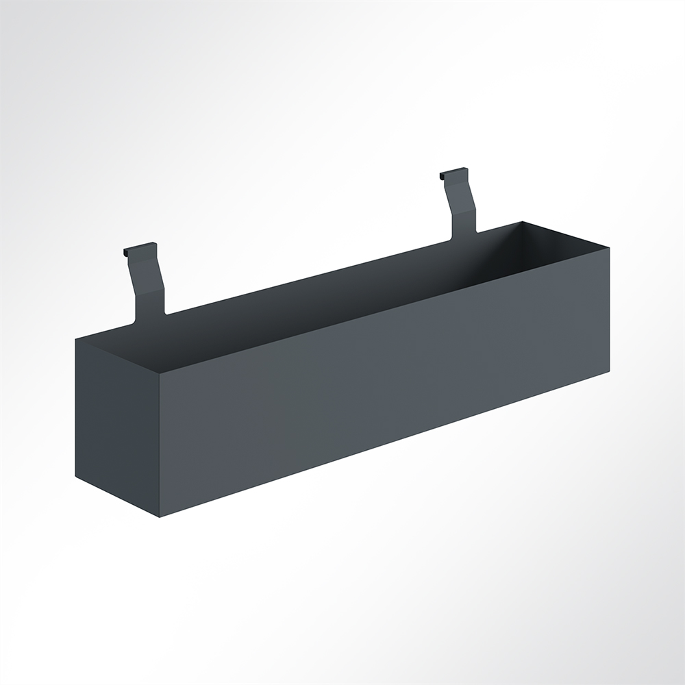 Artikelbild QP Akustikpaneele Desking Blumenbeet-Halter Schwarz 7016