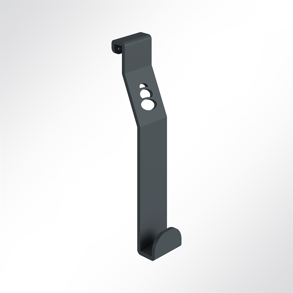 Artikelbild QP Akustikpaneele Desking 2er Set Kleider-Haken Schwarz 7016