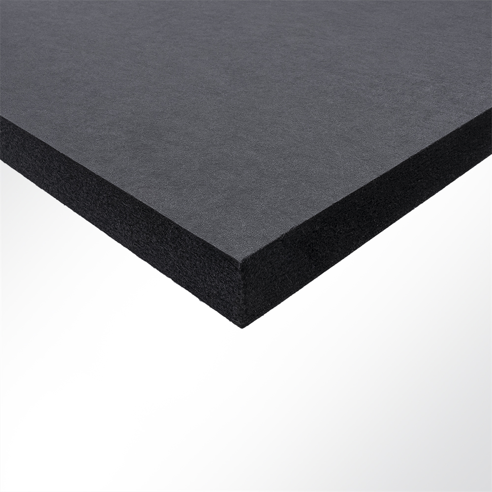 Artikelbild Bluefiber PAD PET Vlies Akustikplatten Schallabsorber 2500g/m² 50mm B1 schwarz 620x625mm