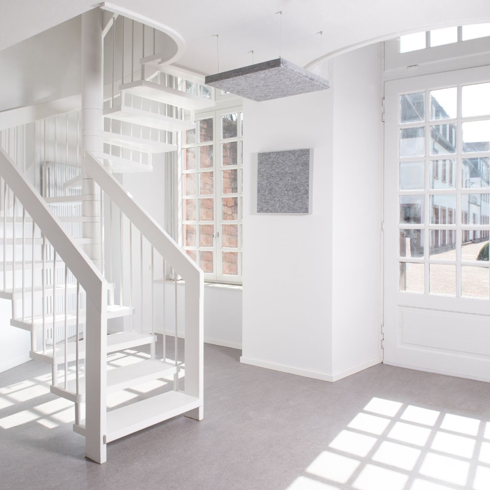 Artikelbild QP Schallabsorber Wand Akustikpaneele bluefiber tec based B1 2500g/m² grau 620x625x50mm