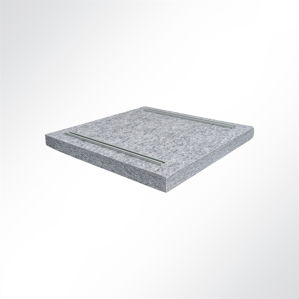 Artikelbild QP Akustikpaneele Schallabsorber Deckensegel bluefiber tec based B1 2500g/m² grau 620x625x50mm