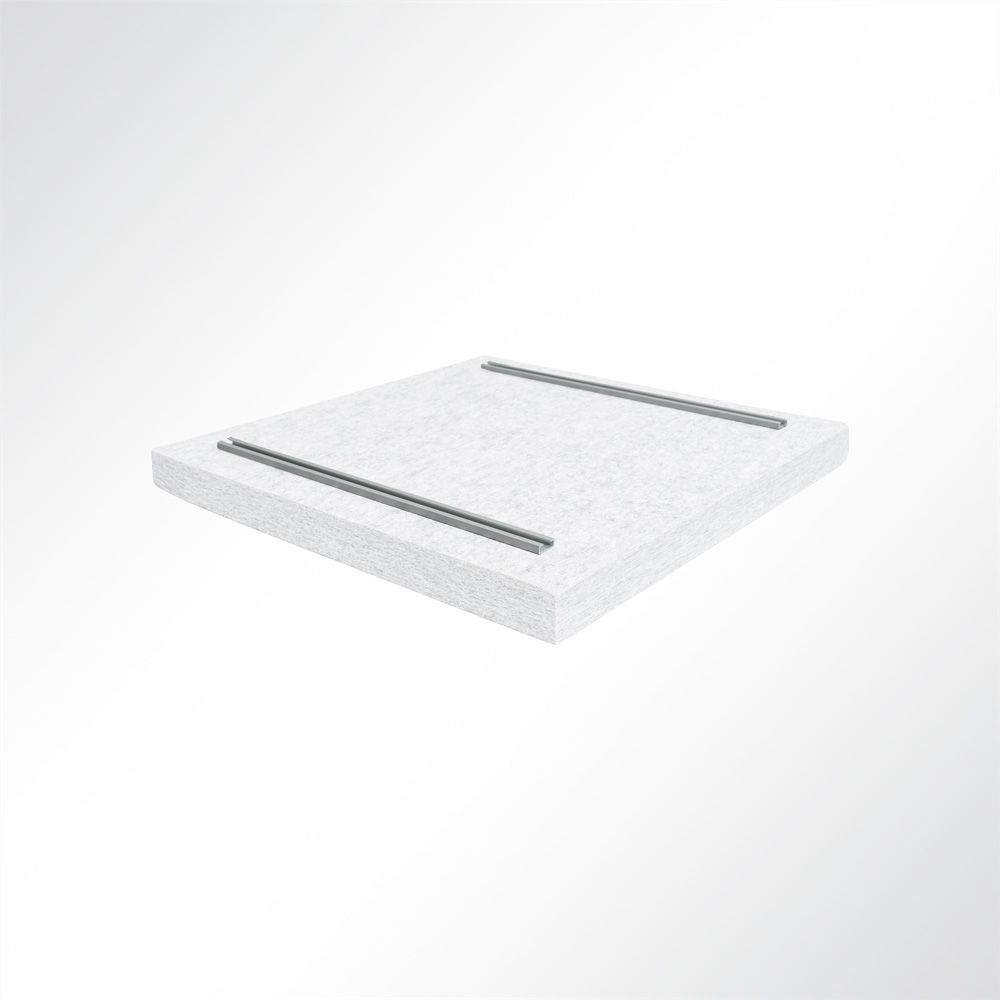 Artikelbild QP Akustikpaneele Schallabsorber Deckensegel bluefiber tec based B1 2500g/m² hellgrau marmor 620x625x50mm