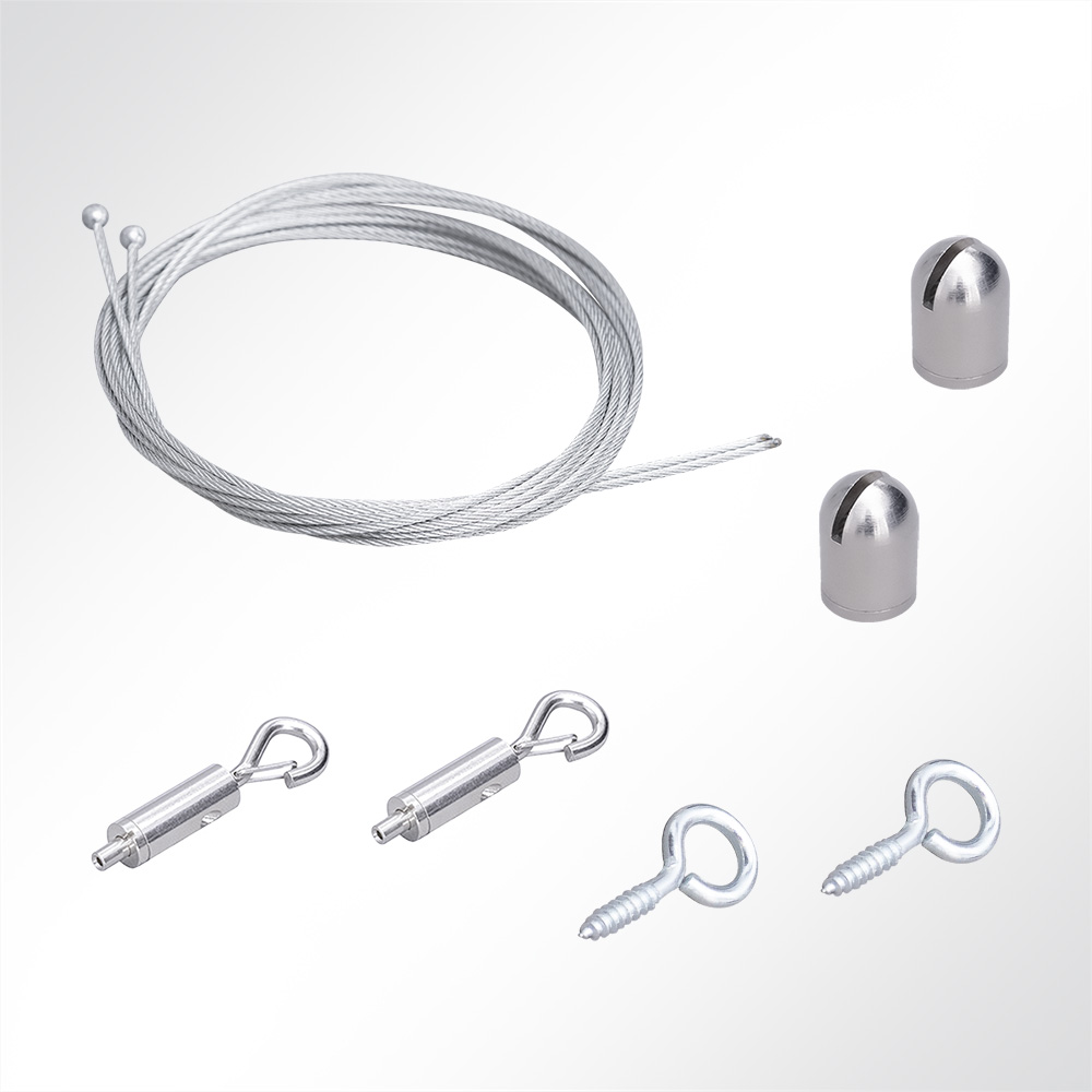 Artikelbild QP Akustik Baffeln PET Vlies 2500g/m² inkl. Abhängeset weiß 250x620x50mm weiß