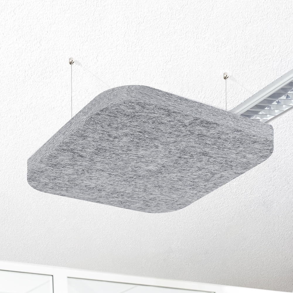 Artikelbild QP Akustikpaneele Deckensegel runde Ecken B1 2500g/m² grau 620x625mm