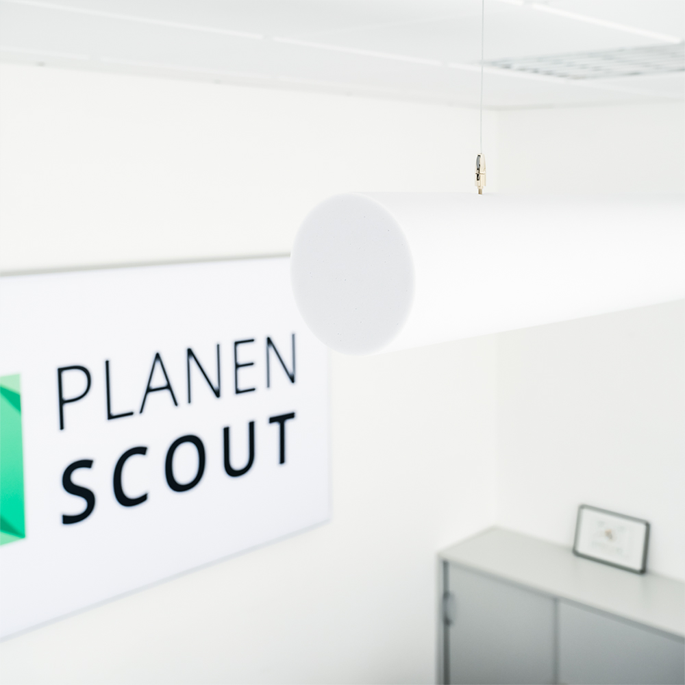 Artikelbild Basotect® Schallabsorber 100x10x10cm weiss Zylinder mit Abhängeset Schallschutz Schalldämmung