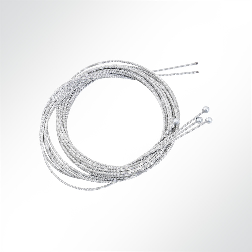 Artikelbild Abhängeset 4-fach für Akustikelemente mit Nutenstein M5 Drahtseil Ø1,5mm 1,5m