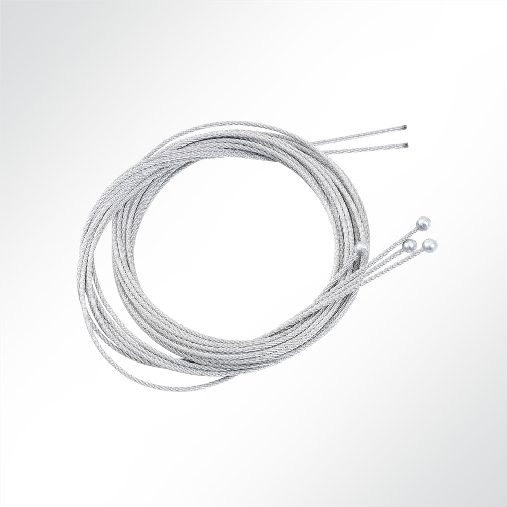 Artikelbild Abhängeset 4-fach für Akustikelemente mit Drahtspirale Drahtseil Ø1,5mm 1,5m