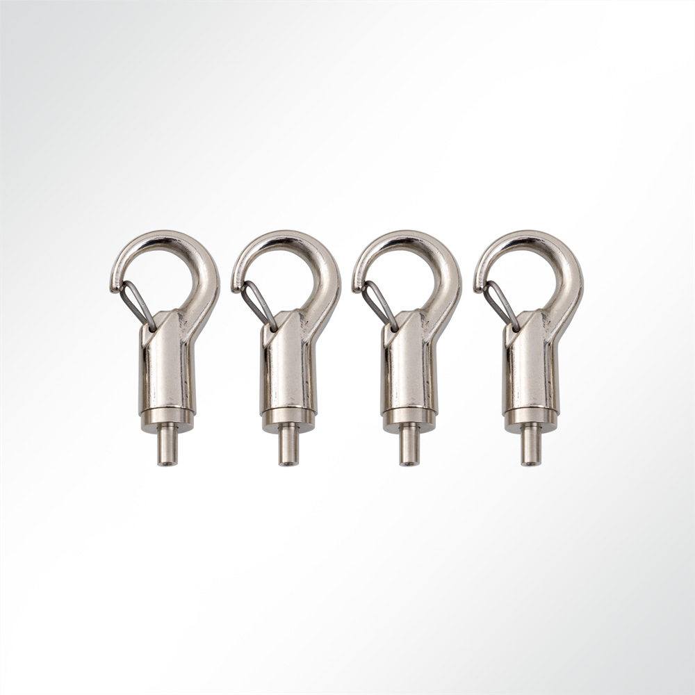 Artikelbild Abhängeset 4-fach für Akustikelemente mit Drahtspirale Drahtseil Ø1,5mm 1,5m