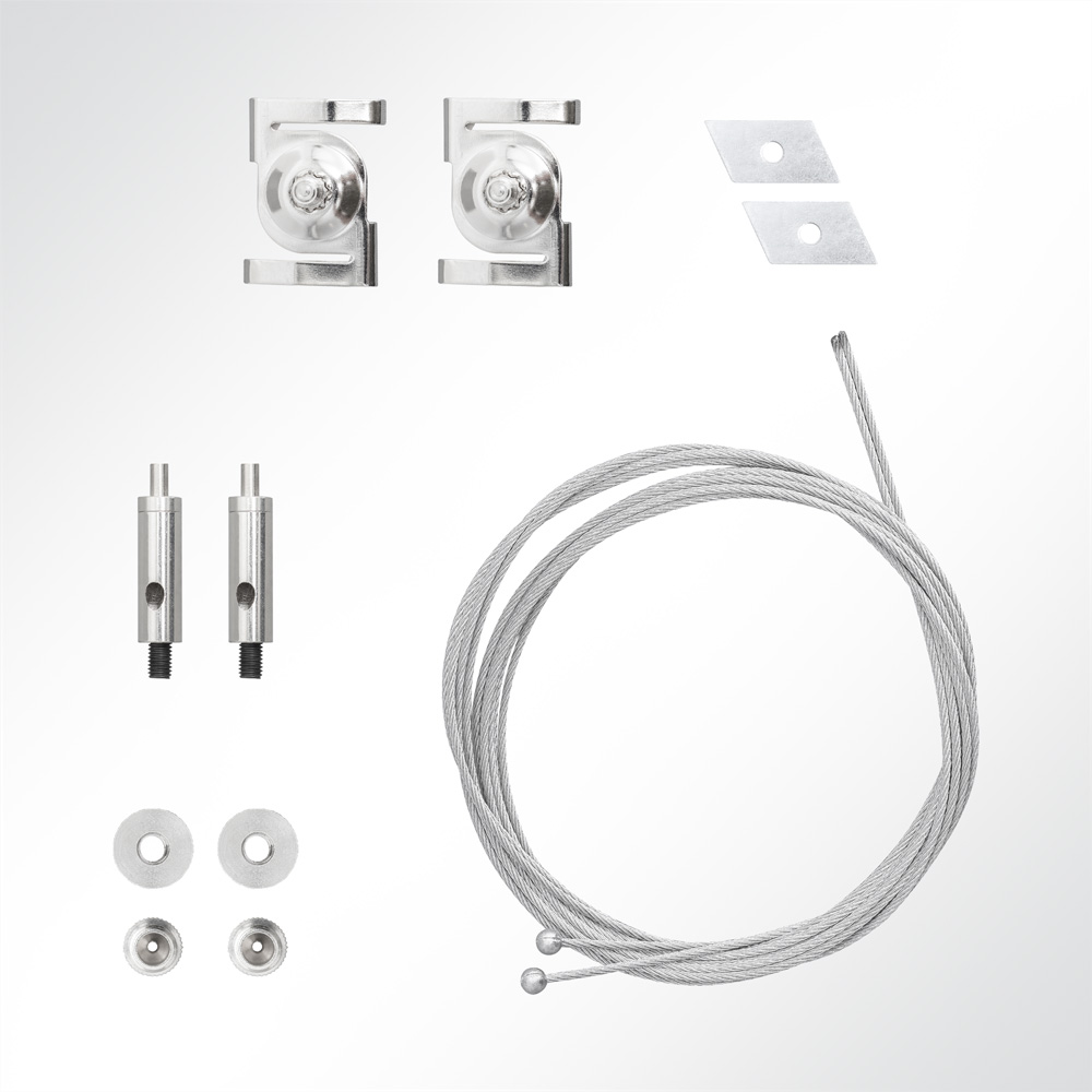 Artikelbild QP Deckenclips für Rasterdecken mit Abhängeset 2x Nutenstein