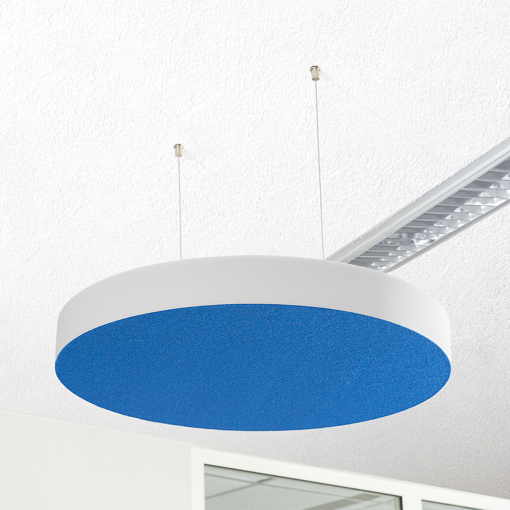 Artikelbild QP Schallabsorber Basotect® Kreis 600mm Camira Blazer Manchester mit Abhängeset