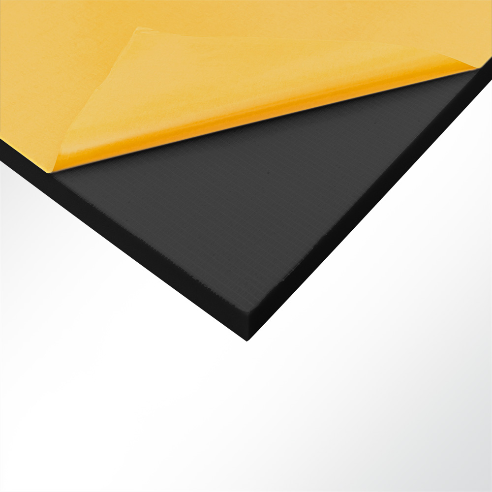 Artikelbild Schallabsorber Basotect® 100x50x5cm schwarz Dark EcoBalanced selbstklebend 45° Fase Schallschutz Schalldämmung für Wand und Decke