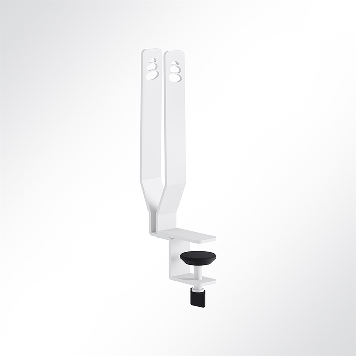 QP Akustikpaneele Desking 2er Set Paneel-Klemmen für Schreibtisch-Front