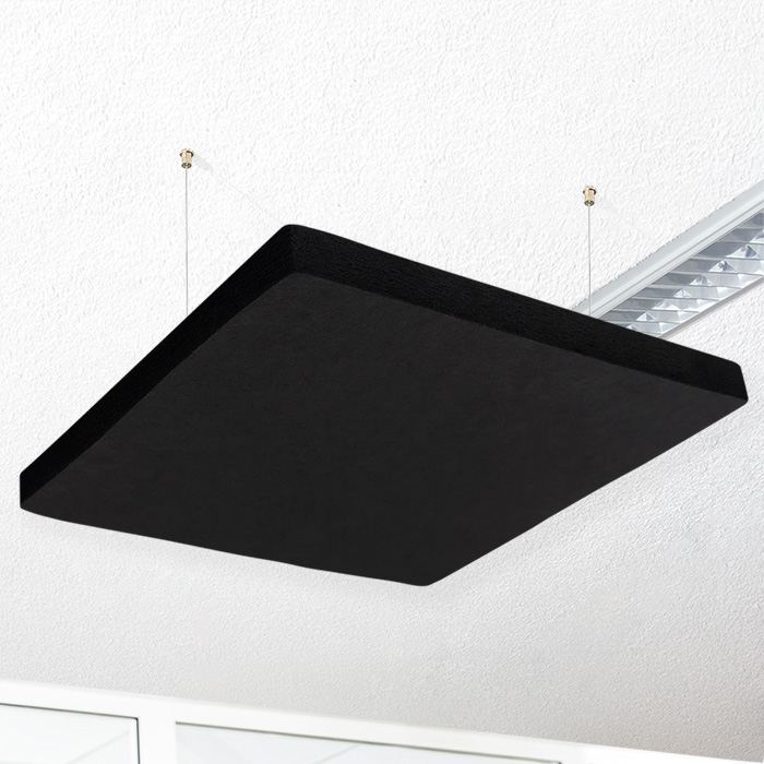 QP Akustik Deckensegel Akustikpaneele Schallabsorber Decke B1 schwarz