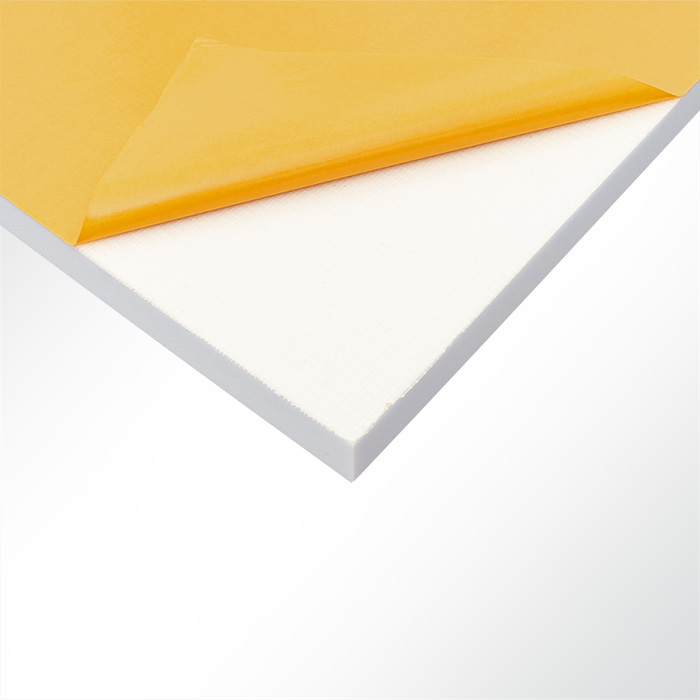 Schaumstoff aus Basotect® hellgrau selbstklebend 45° Fase