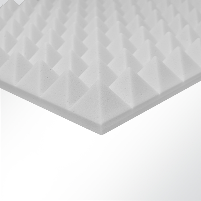 Pyramidenschaumstoff Noppenschaum Basotect® G+ hellgrau