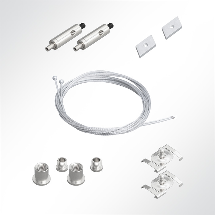 QP Deckenclips für Rasterdecken mit Abhängeset 2x Nutenstein