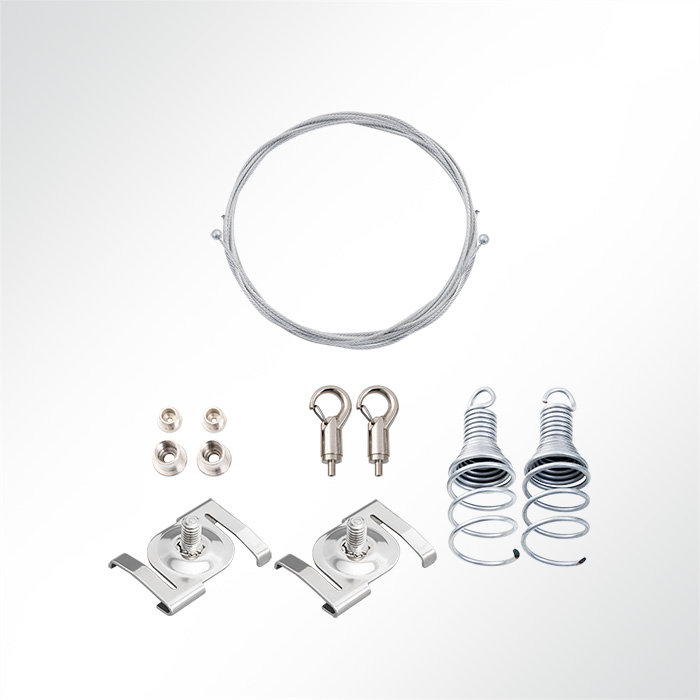 QP Deckenclips für Rasterdecken mit Abhängeset 2x Spirale