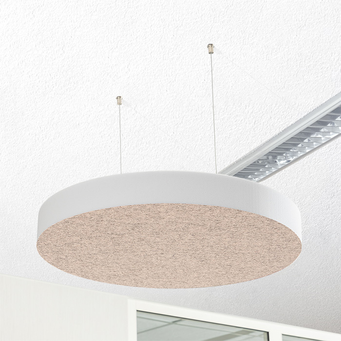 QP Schallabsorber Basotect® Kreis Ø58cm farbig mit Abhängeset