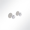Vorschau QP Akustikpaneele Wall & Ceiling Support 2 Klettkreise Ø85mm für ungleiche Oberflächen Blau 5005 Grau 7035