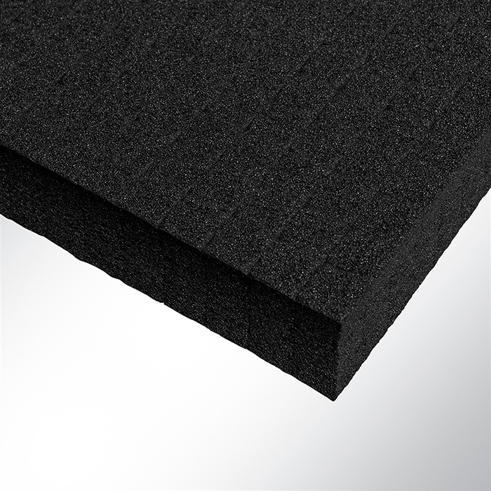 Plastazote® LD29 PE-Rasterschaumstoff 500x330x40mm schwarz