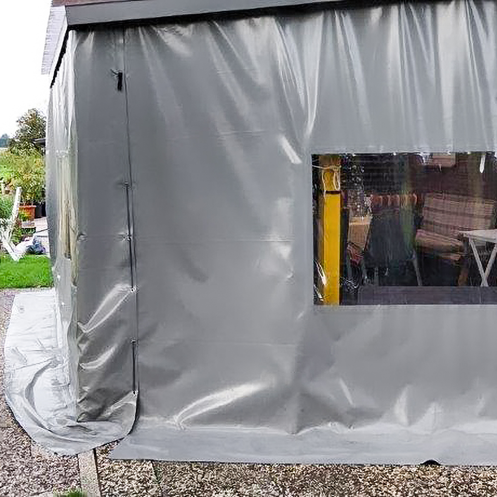 Artikelbild Zelt Fensterfolie Transparent Breite 140cm Stärke 0,50mm für Fenster