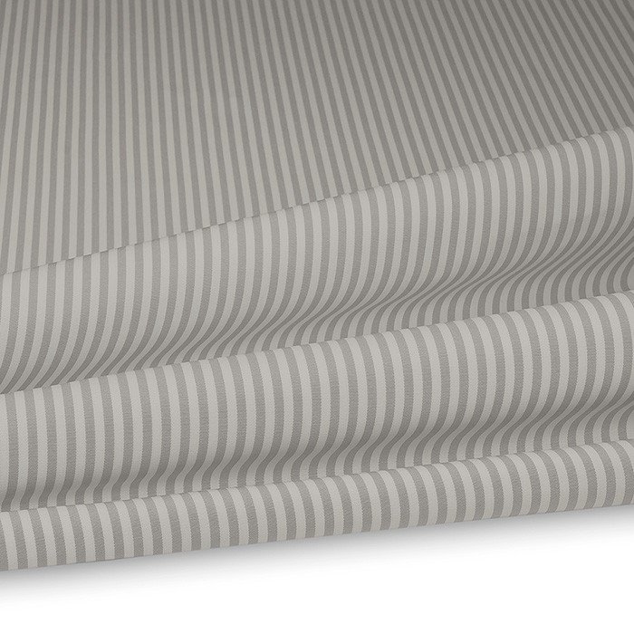 Outdoor Polsterstoff Streifen 5mm für Gartenmöbel, Kissen Breite 160cm 240g/m² Weiss/Grau