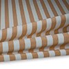 Vorschau Outdoor Polsterstoff Streifen 5cm für Gartenmöbel, Kissen Breite 160cm 240g/m² Weiss/Braun white/beige