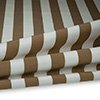 Vorschau Outdoor Polsterstoff Streifen 5cm für Gartenmöbel, Kissen Breite 160cm 240g/m² Weiss/Braun weiß/cocoa