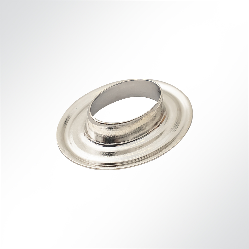 Artikelbild Drehverschluss Messing vernickelt mit Gegenplatte und Ovalöse 32x13x7,5mm