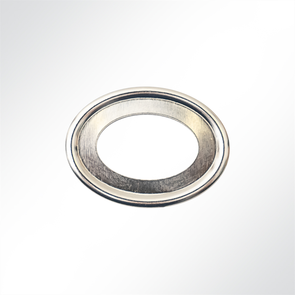 Artikelbild Drehverschluss Messing vernickelt mit Gegenplatte und Ovalöse 32x13x7,5mm