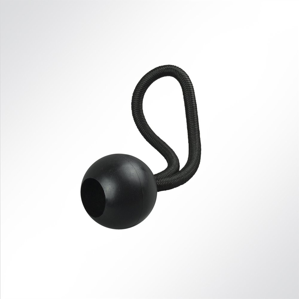 Artikelbild Expanderschlingen schwarz  8cm mit schwarzer Kugel
