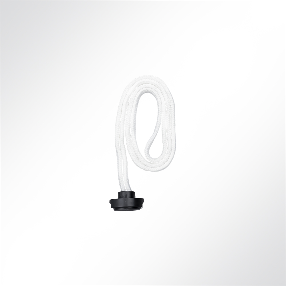 Artikelbild Spanngummi mit Knopf weiß/schwarz 450mm