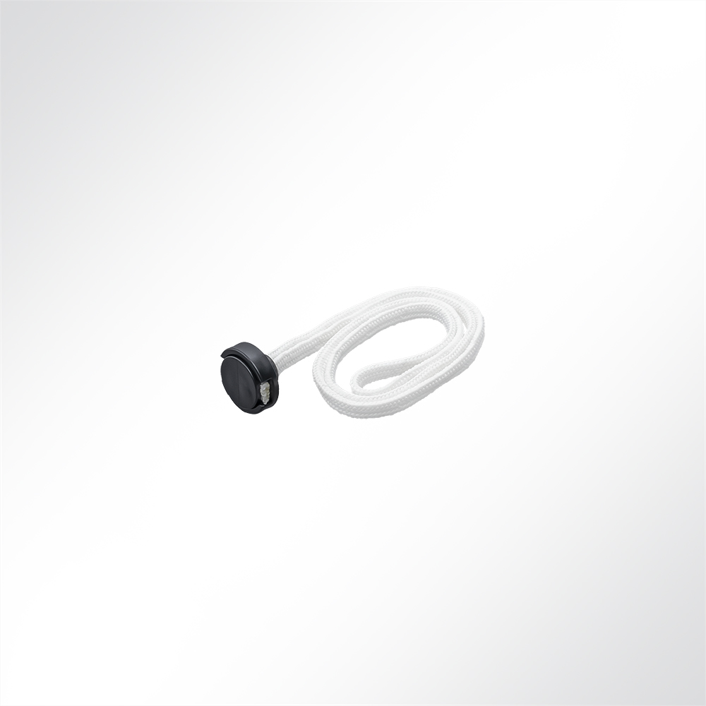 Artikelbild Spanngummi mit Knopf weiß/schwarz 450mm