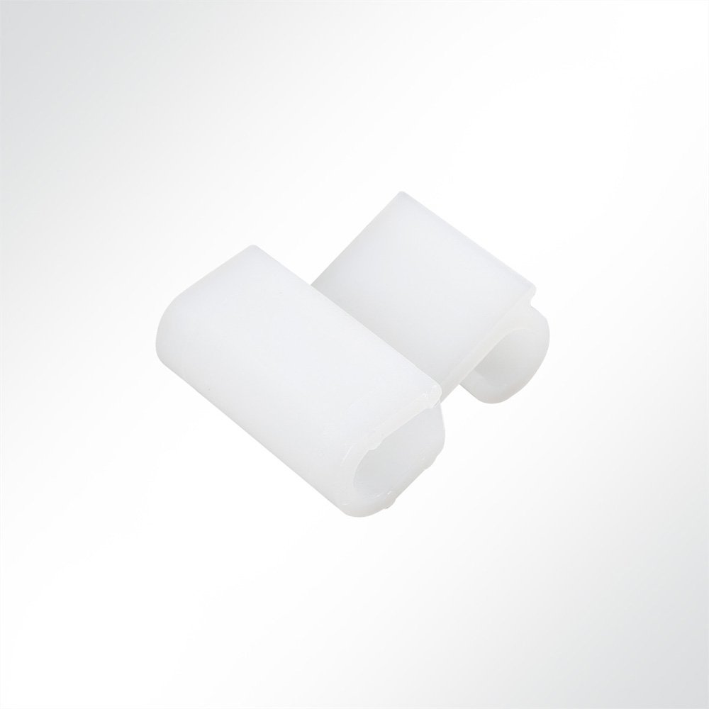 Artikelbild Kunststoff S-Haken asymmetrisch weiß 41x37