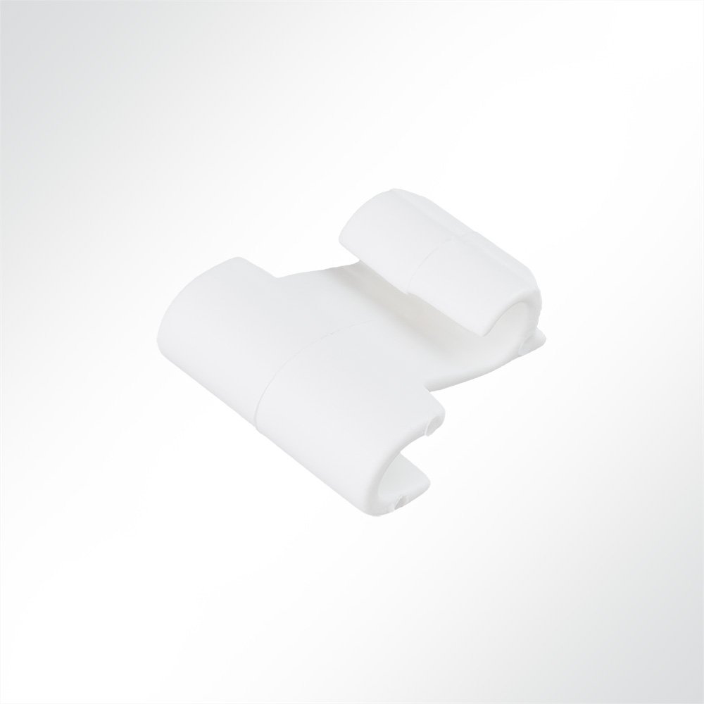 Artikelbild Kunststoff S-Haken asymmetrisch verstärkt weiß 41x37