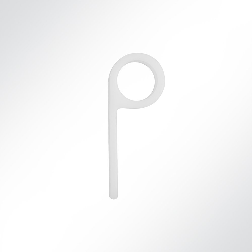 Artikelbild Planenhaken geschlossen für Ø 4-12mm Seil weiß
