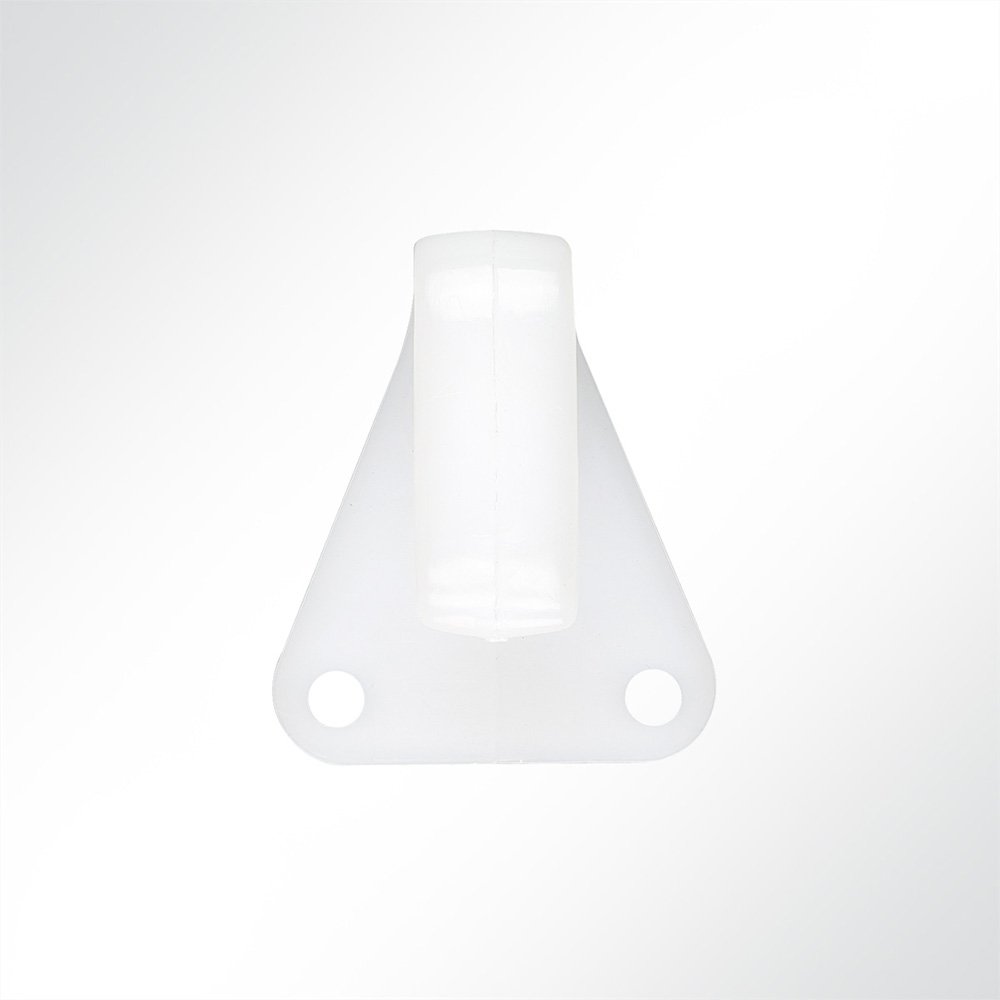 Artikelbild Zweiloch Kunststoff Ringhaken dreieckig weiß