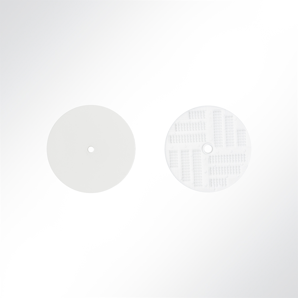 Artikelbild Klettscheiben weiß Flausch und Haken