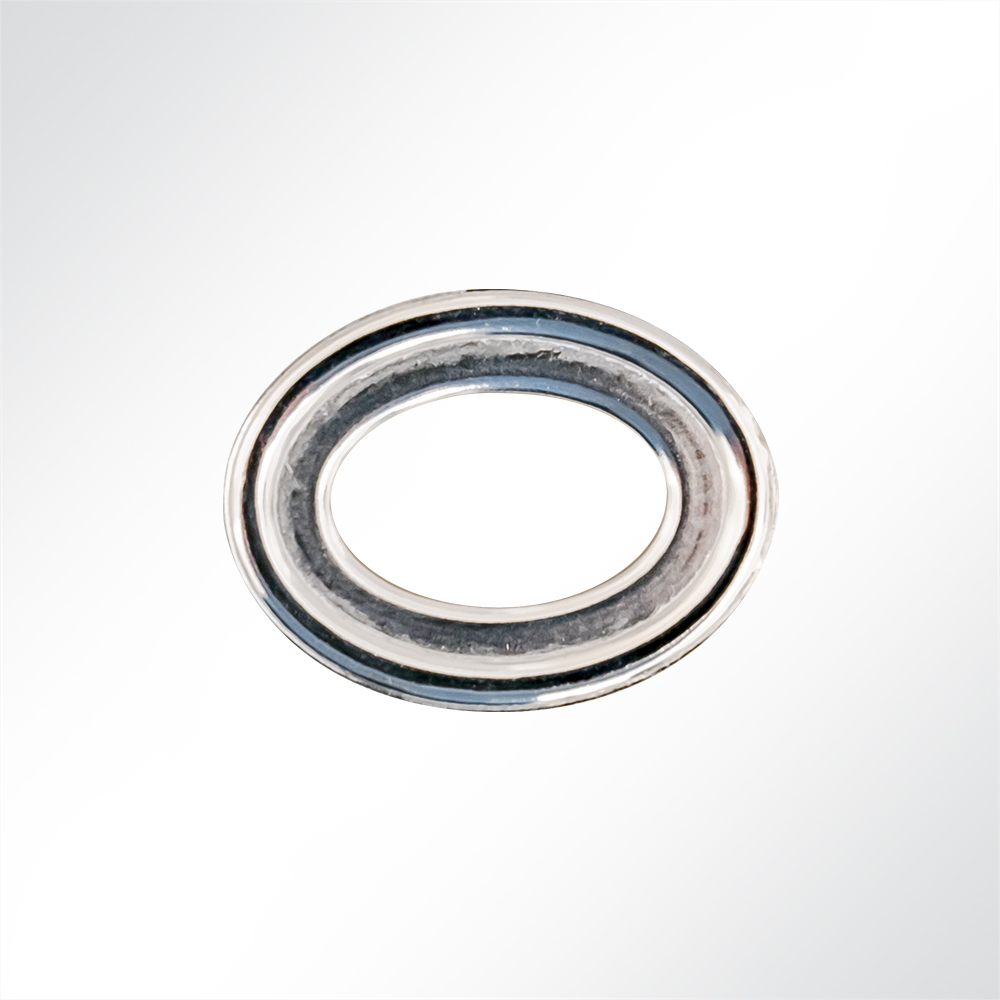 Artikelbild Ovalöse Messing vernickelt 19,5x12mm