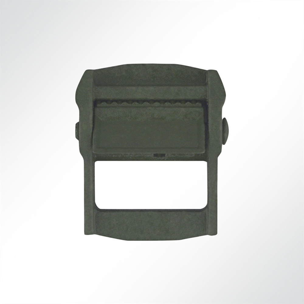 Artikelbild Verzinkte Klemmschnalle Gurtschnalle 25mm, 250kg militärgrün