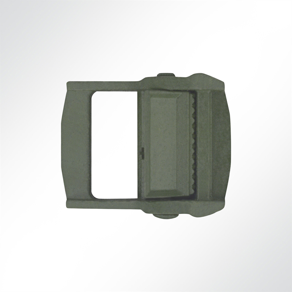 Artikelbild Verzinkte Klemmschnalle Gurtschnalle 25mm, 250kg militärgrün