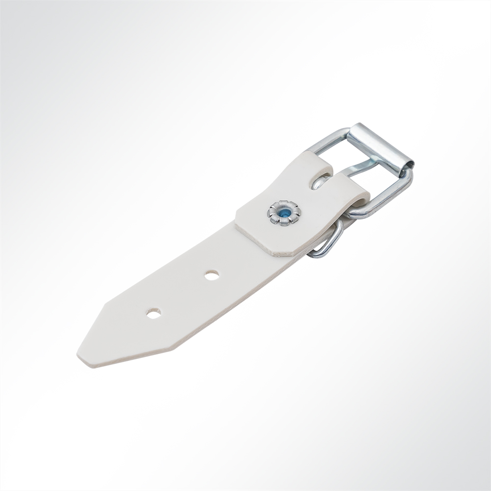 Artikelbild Schnallkappe Riemen Rollschnalle für Anhänger-Planen hellgrau