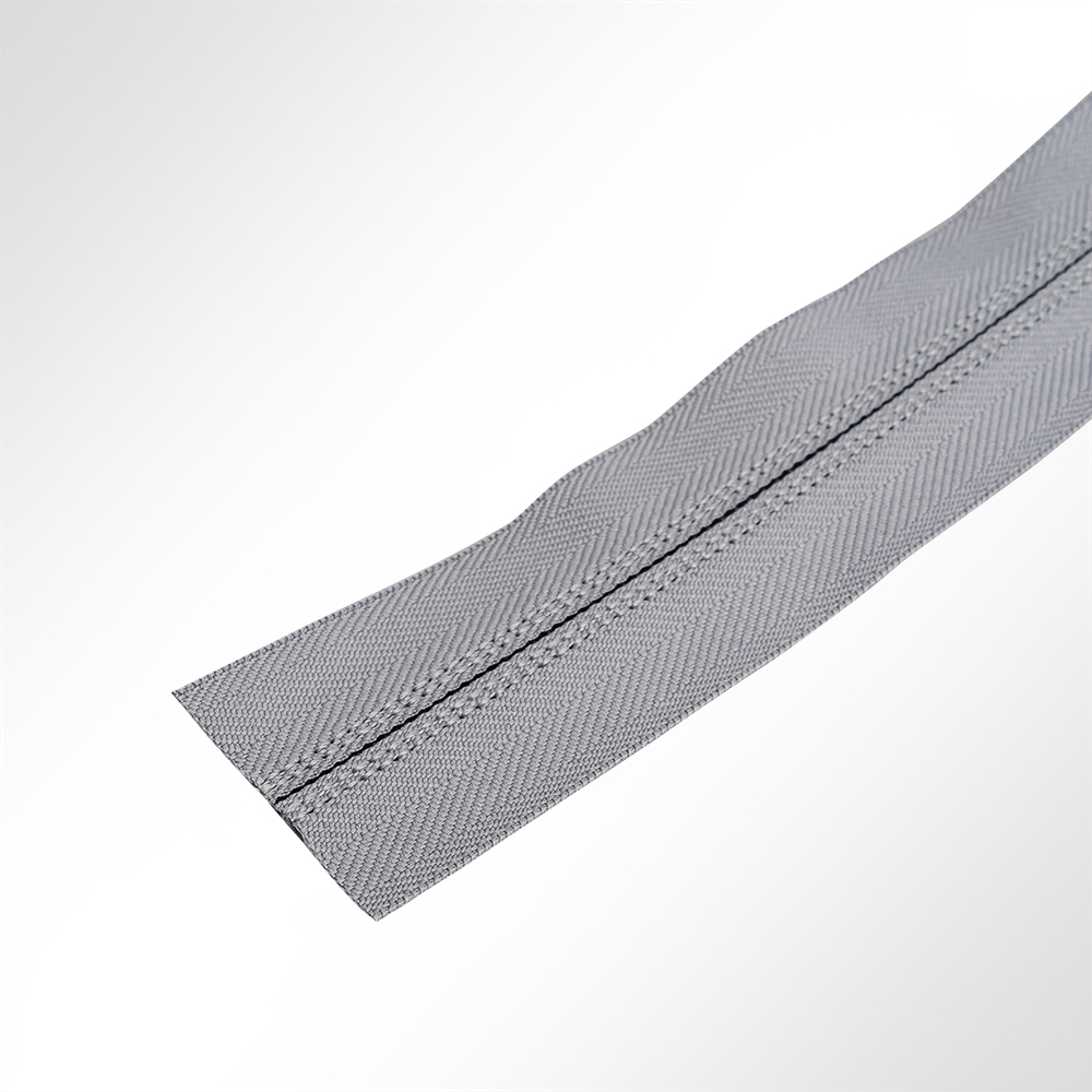 Artikelbild YKK® Spiralreißverschluß, 10mm Spiralbreite, 40mm Gesamtbreite, Mittelgrau