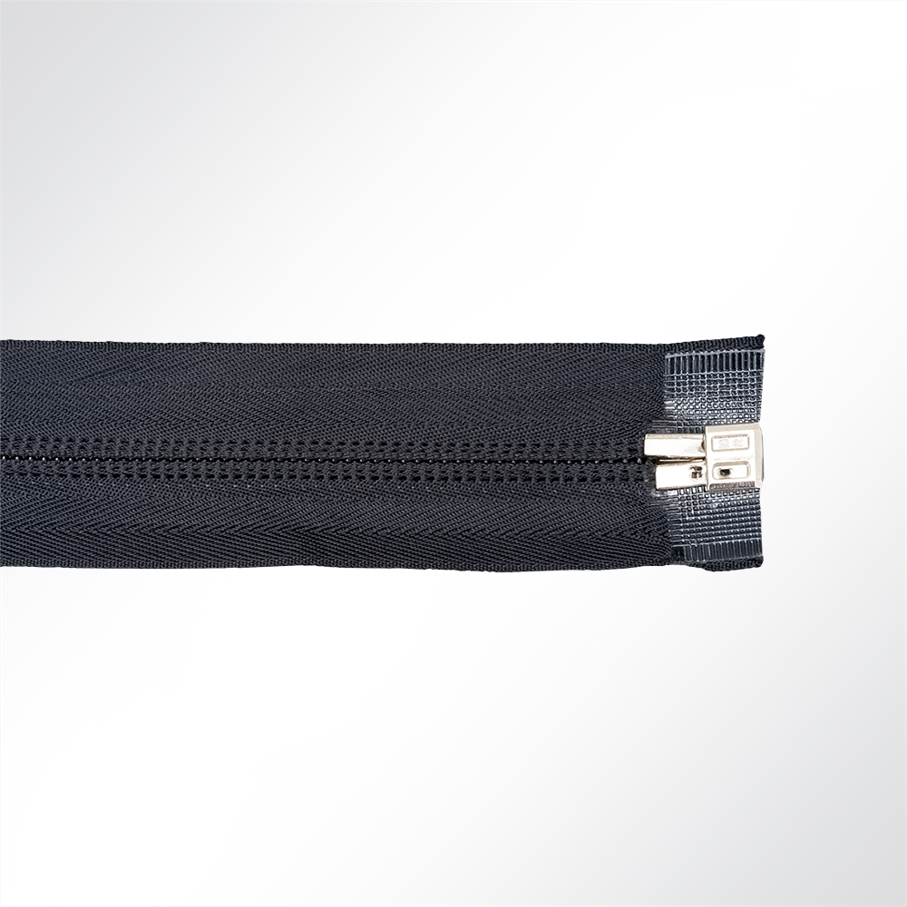 Artikelbild Spiralreißverschluss teilbar zum Nähen Spiralbreite 10mm mit Doppelschieber schwarz L: 100cm