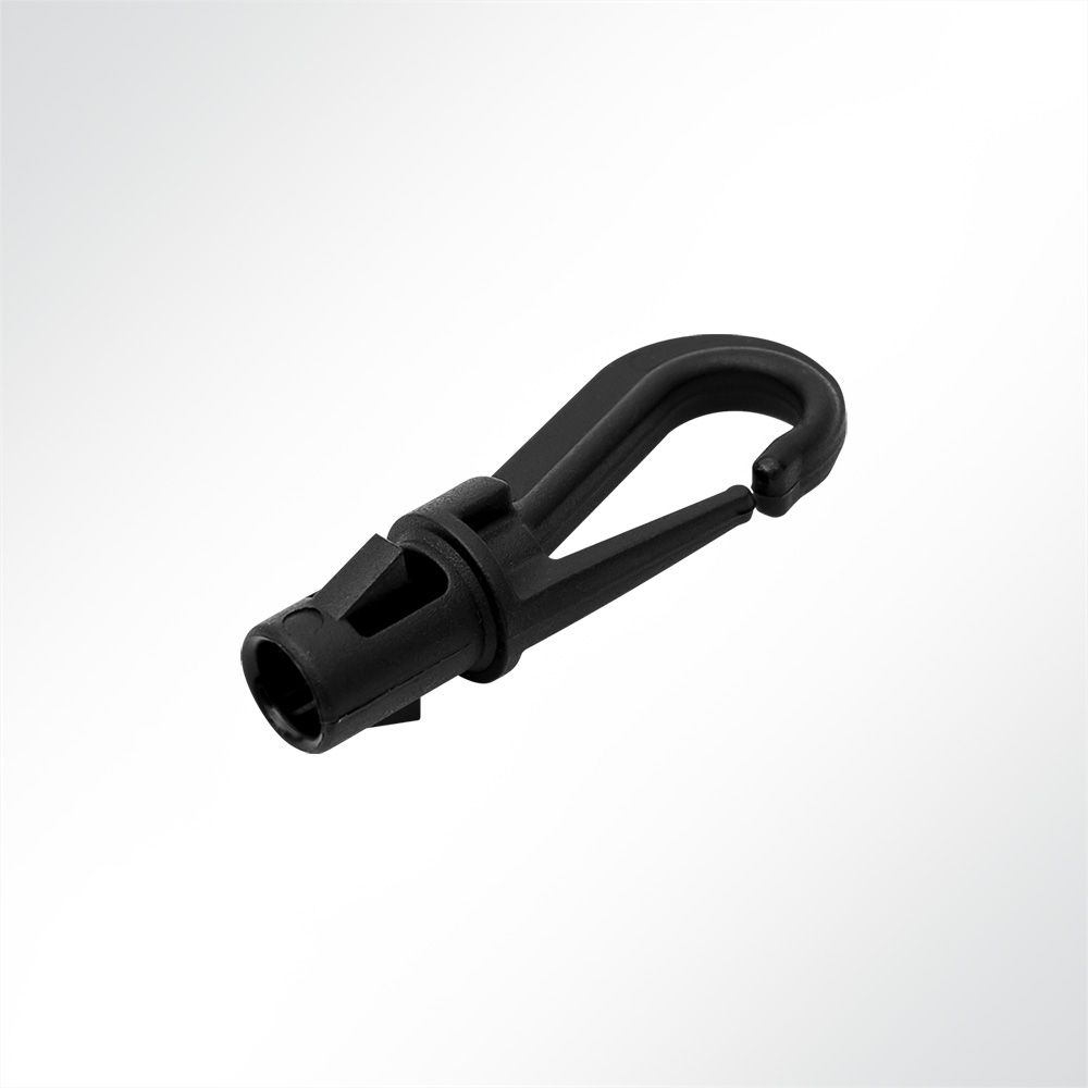 Artikelbild Karabinerhaken Nylon schwarz für 6mm Seil