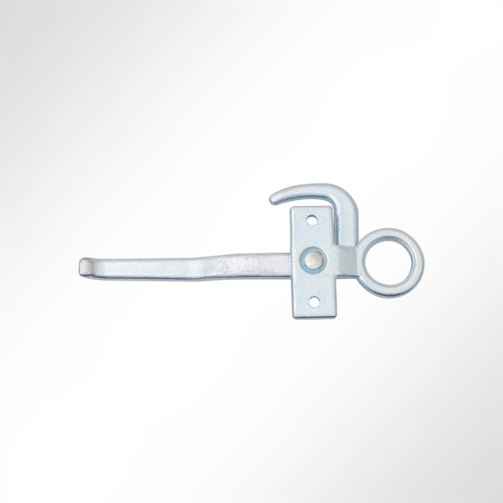 Artikelbild Winkelhebelverschluss verzinkt Bordwandverschluss mit Einfallöse Gegenplatte rechts