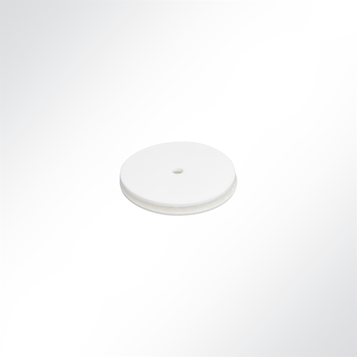 Klettscheiben weiß Flausch und Haken