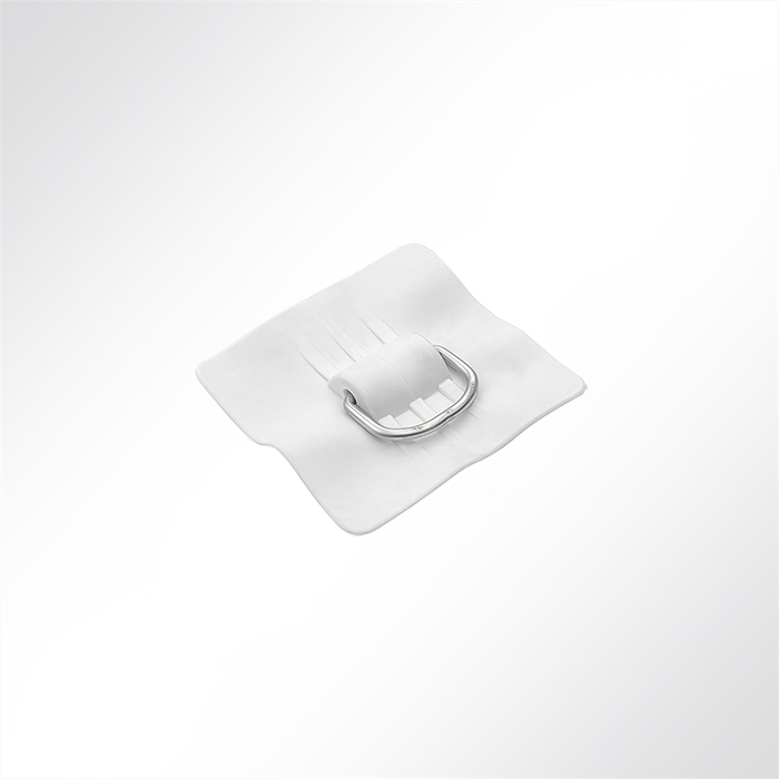 Aufschweissecke mit Bügelkrampe weiß