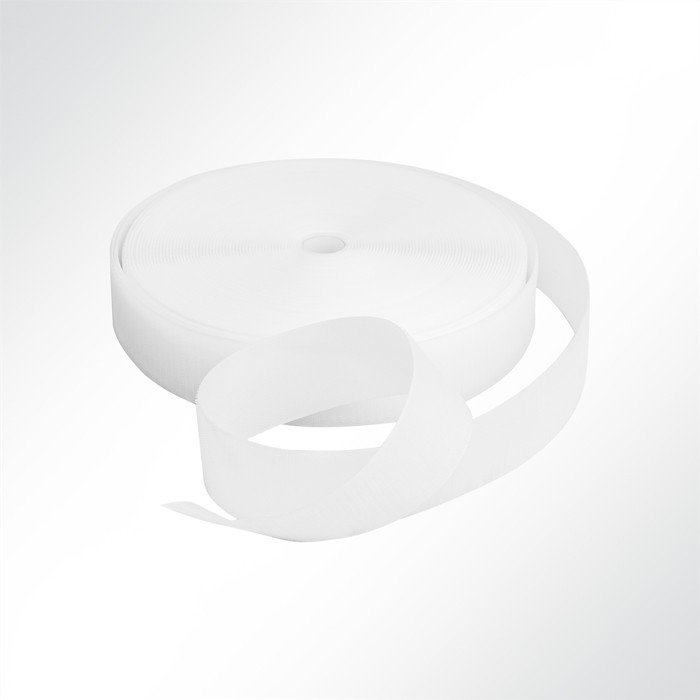Hakenband weiß zum Hochfrequenzschweißen – Klettband, 20–100 mm breit
