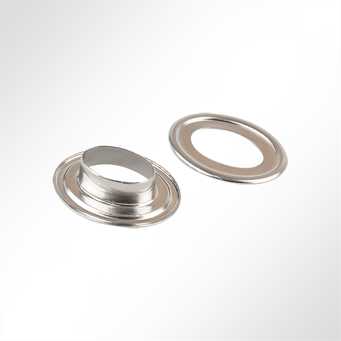 Ovalöse Messing vernickelt für Drehverschluss